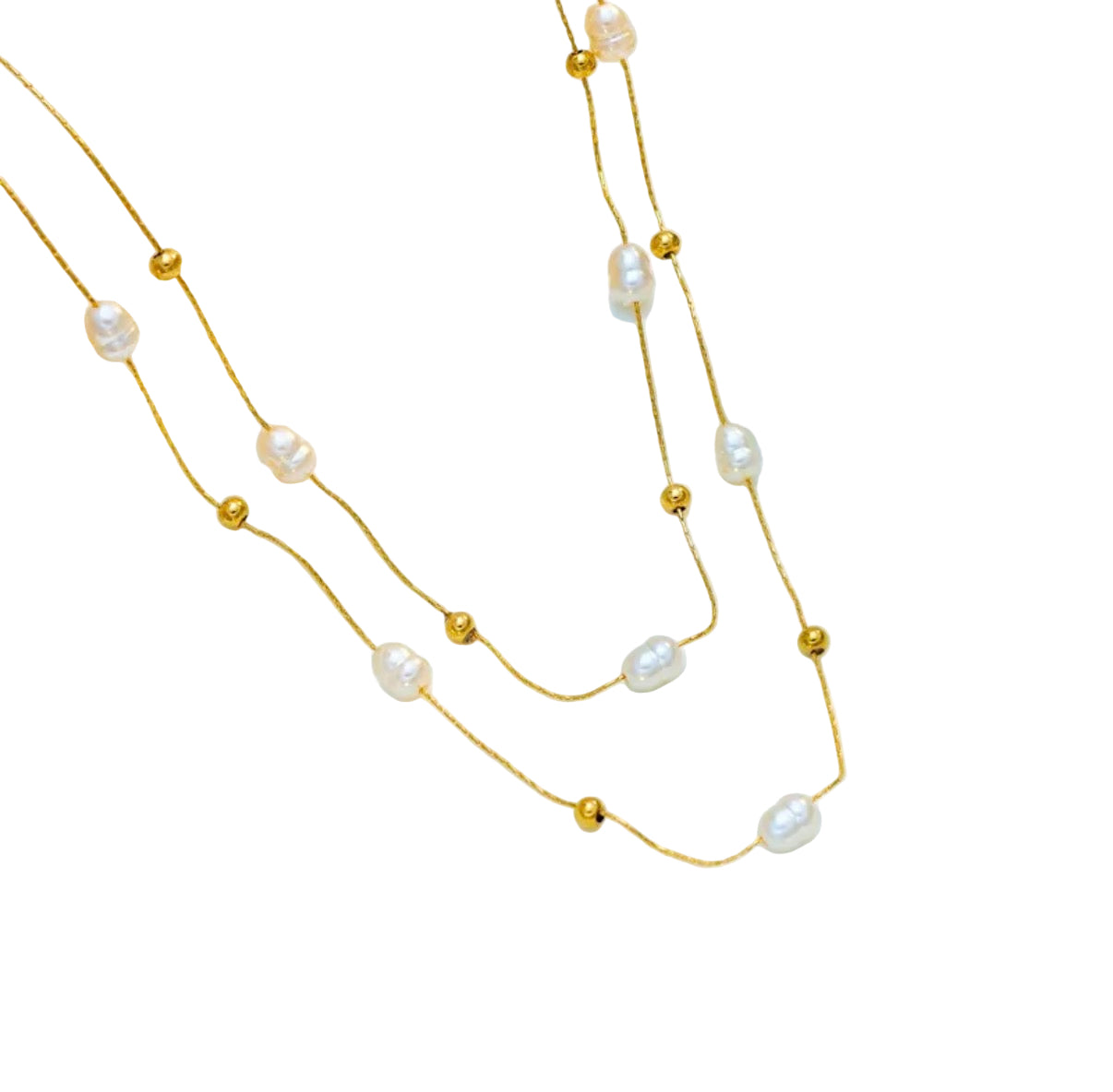 Layering Pearl necklace