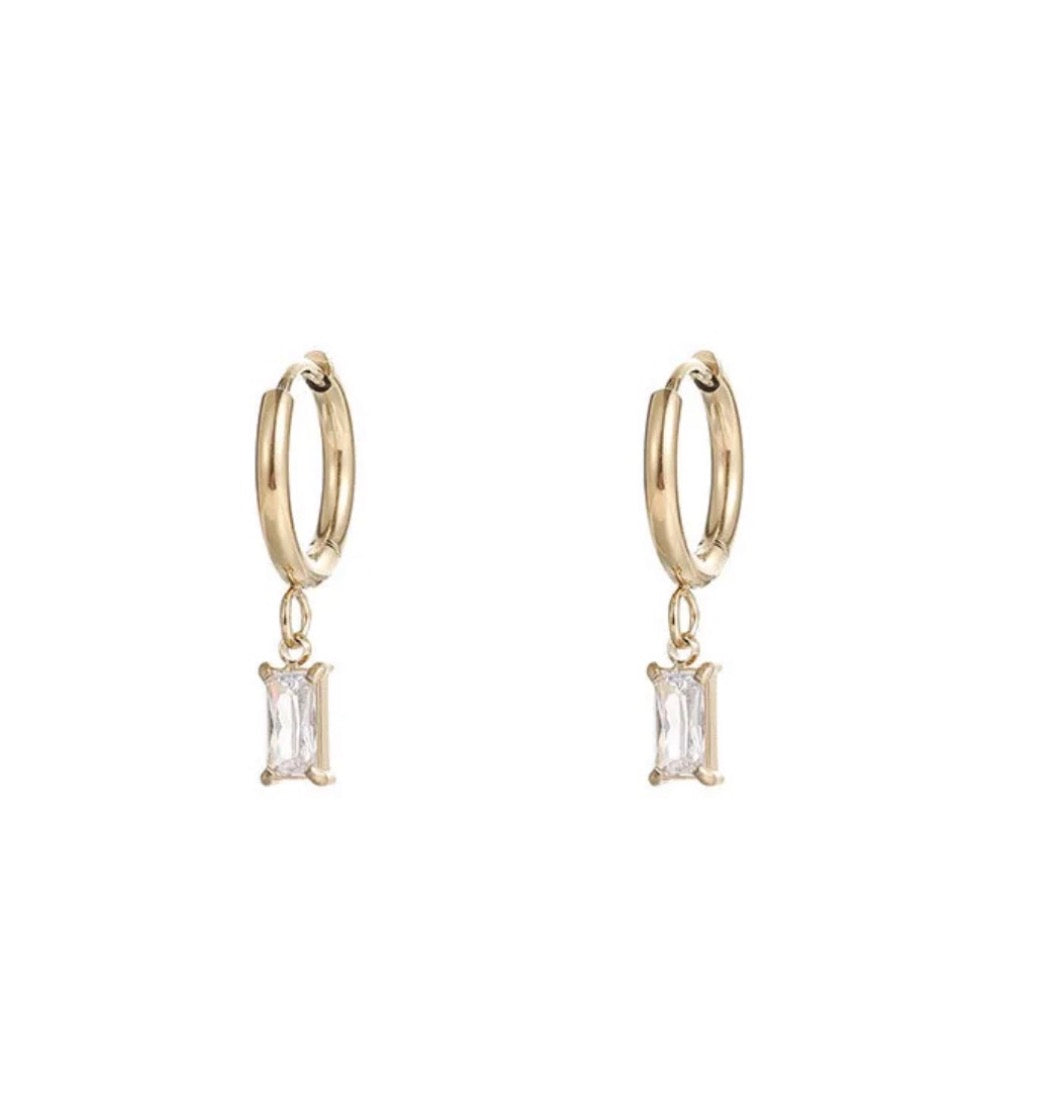 Rectangular Zirconia Hoops