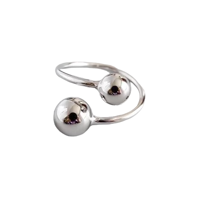 Lazy Double Ball Ring