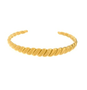 Twisted open cuff
