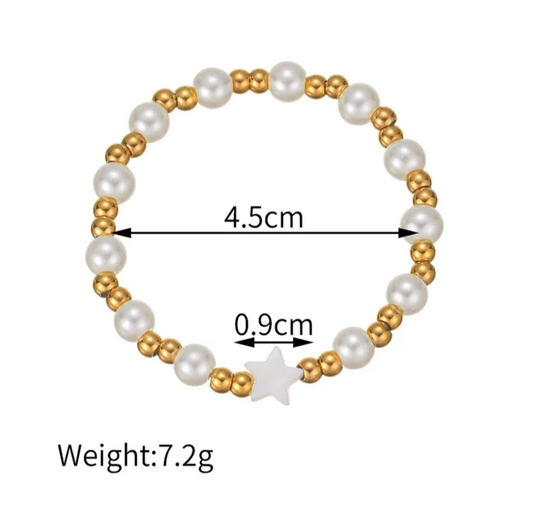 Pearl Star Bracelet